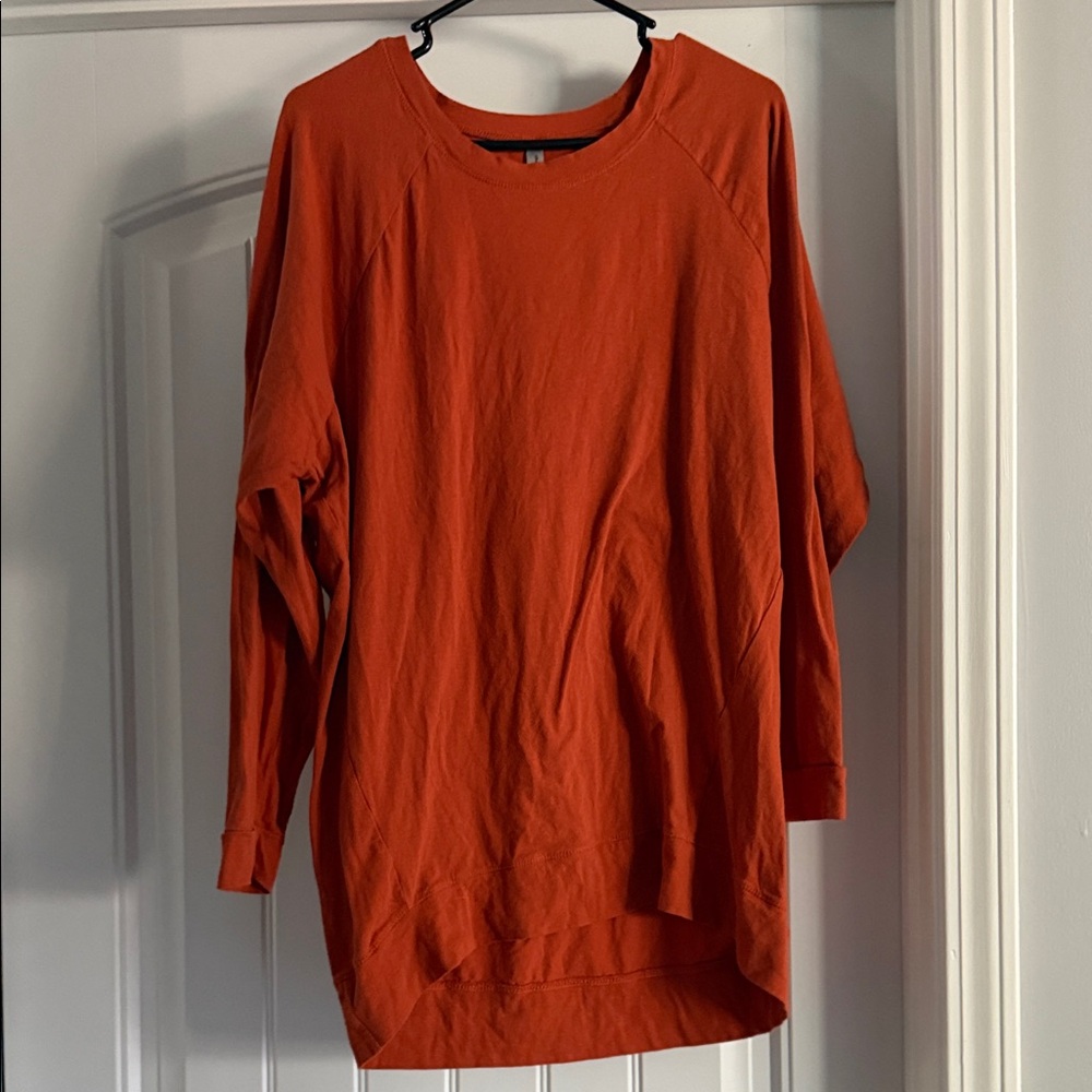 Orange Long Sleeve Top